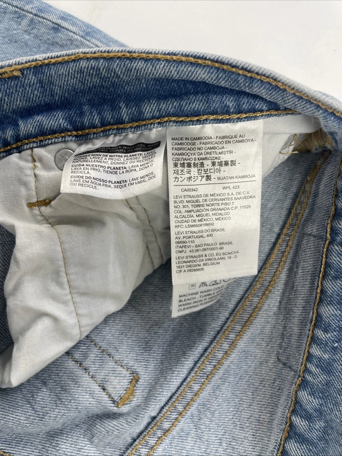 Levi Strauss & Co 501 Denim Jeans Pants Size 28 X 30 Blue