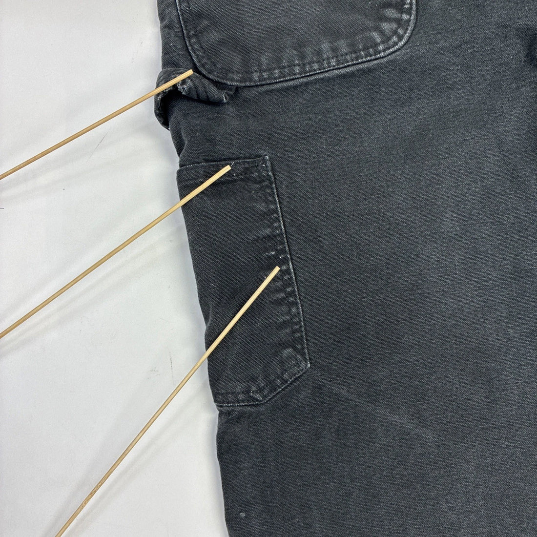 Carhartt Canvas Carpenter Work Pants Size 36 X 36 Black