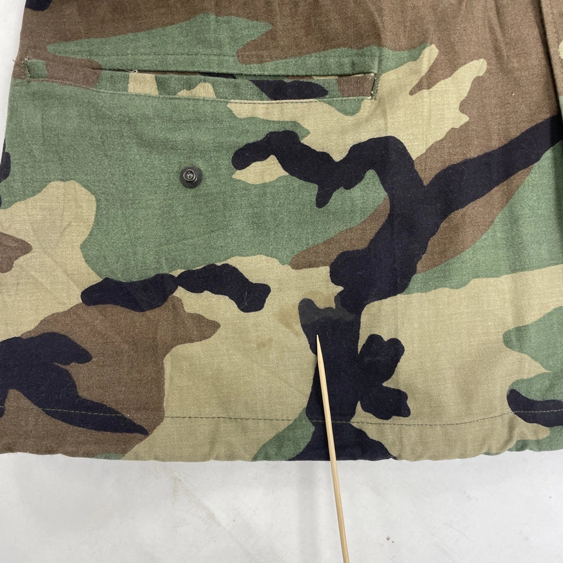 Army Military Cold Weather Camo Field Coat Jacket Size Large Short