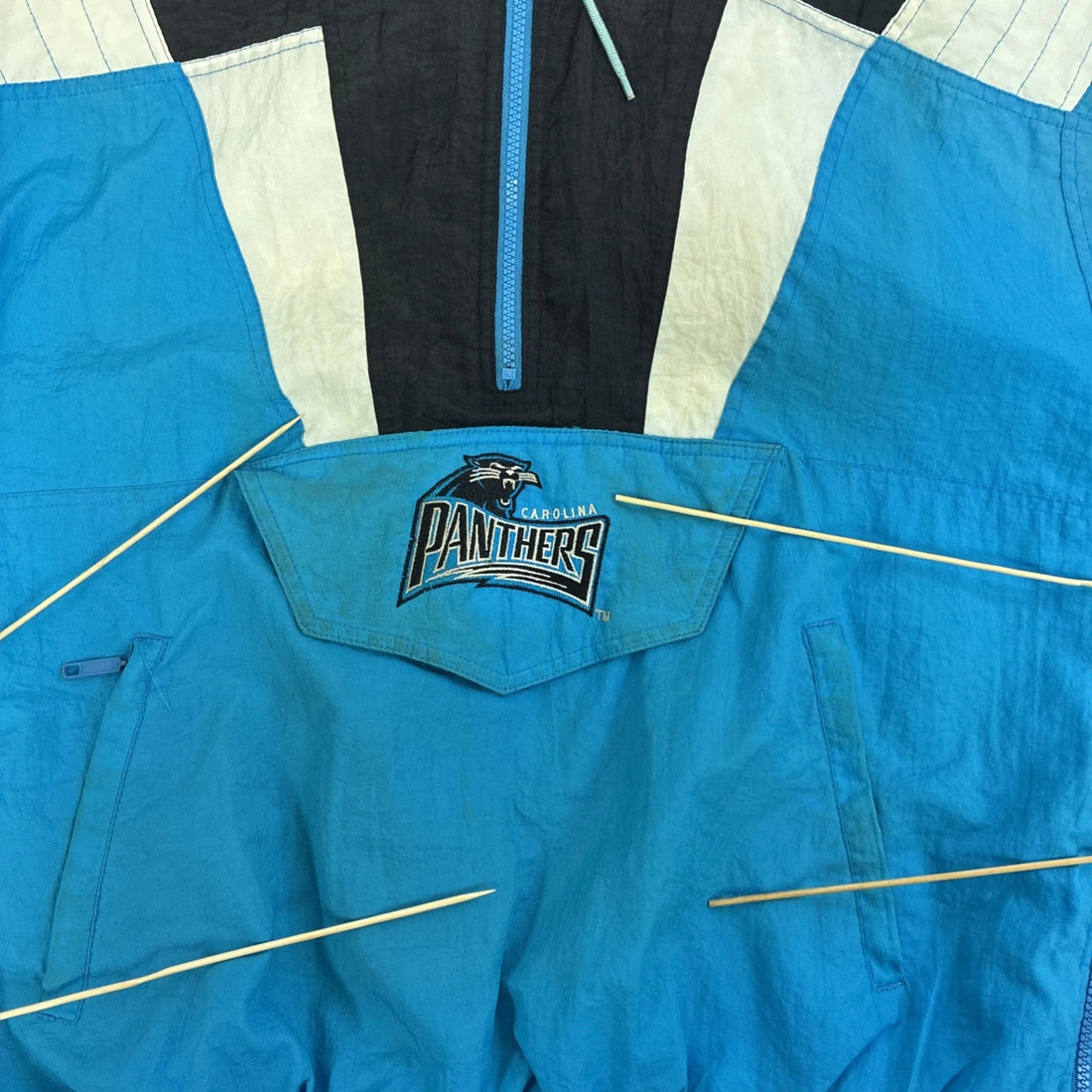 Carolina Panthers Starter Puffer Jacket Size Large Vintage 90s NFL