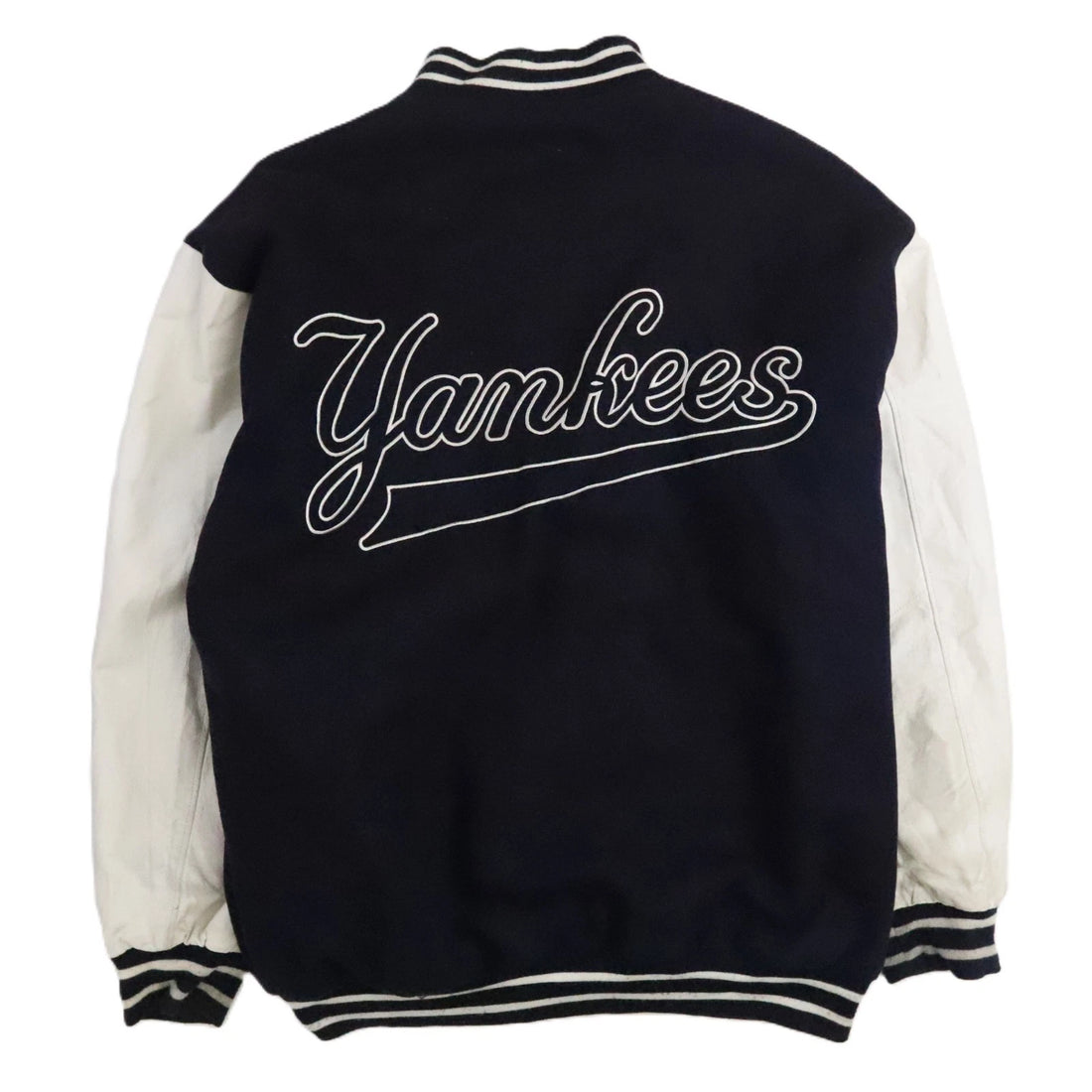 New York Yankees Jeff Hamilton Leather Wool Varsity Jacket 4XL Reversible MLB