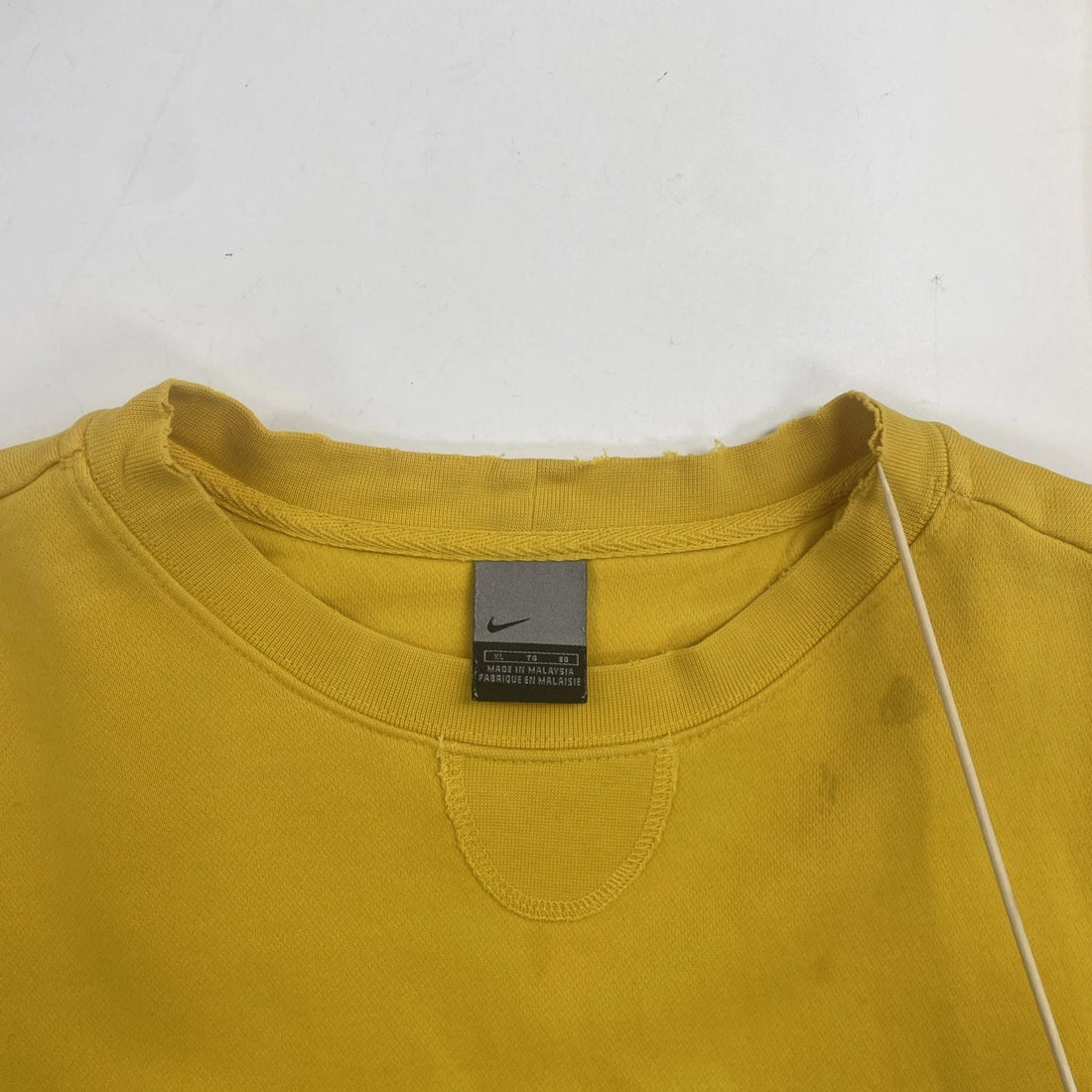 Vintage Nike Spell Out Crewneck Sweatshirt Size XL Yellow