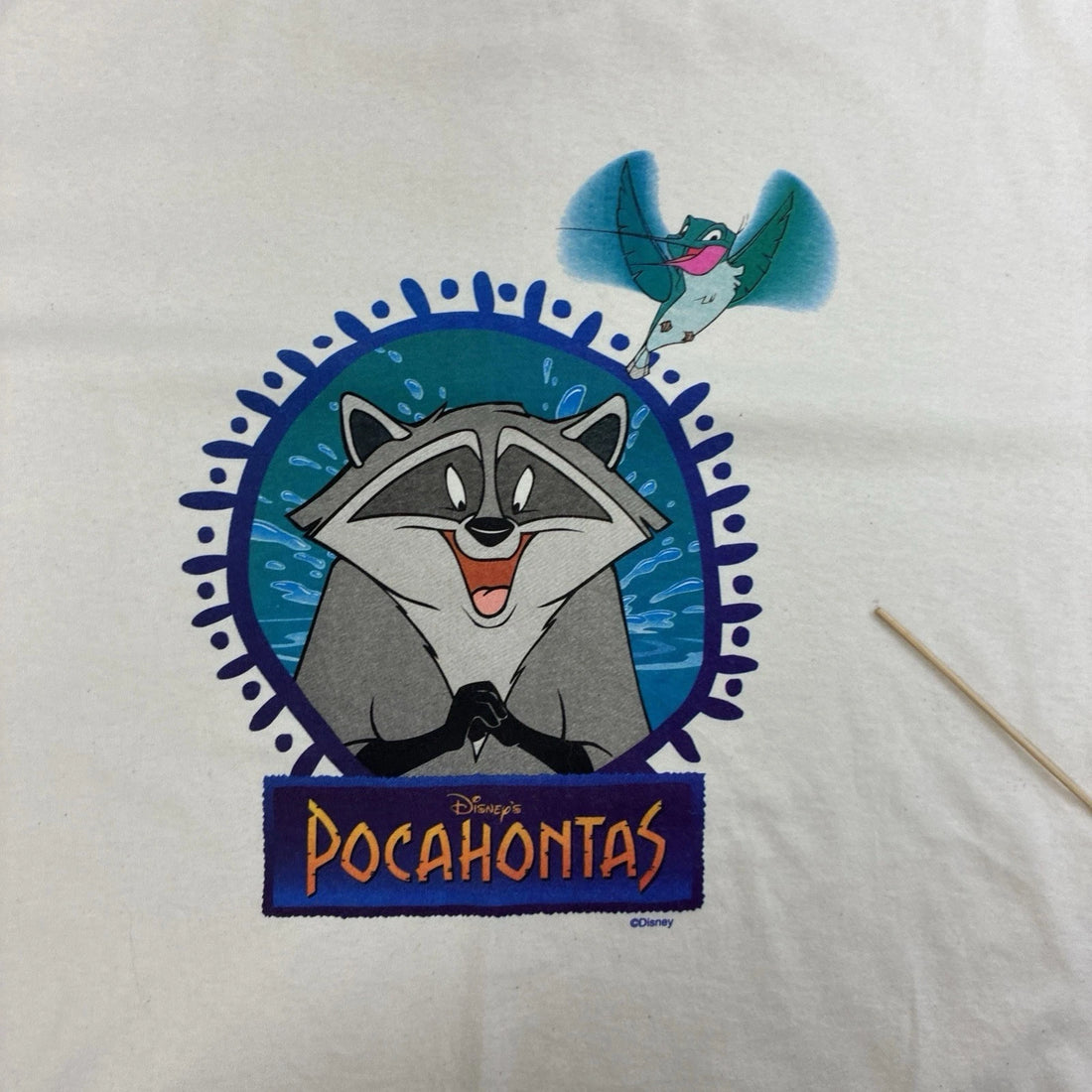 Vintage Pocahontas Meeko Disney T-Shirt Size 2XL 90s