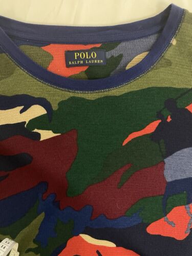 Polo Ralph Lauren Pony Camo Long Sleeve T-Shirt Size XL