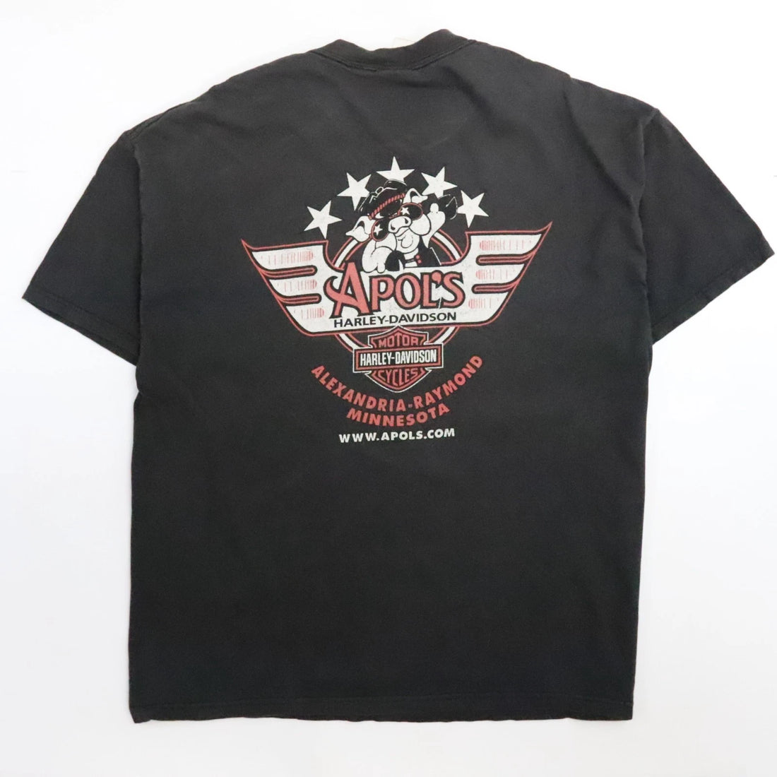 Harley Davidson Motorcycles USA Flag Hawg Hog T-Shirt Size XL