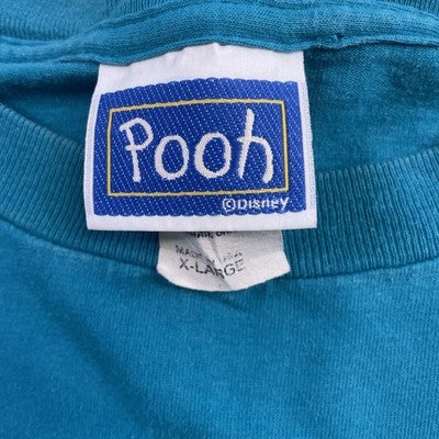 Vintage Winnie The Pooh Disney T-Shirt Size XL Teal 90s