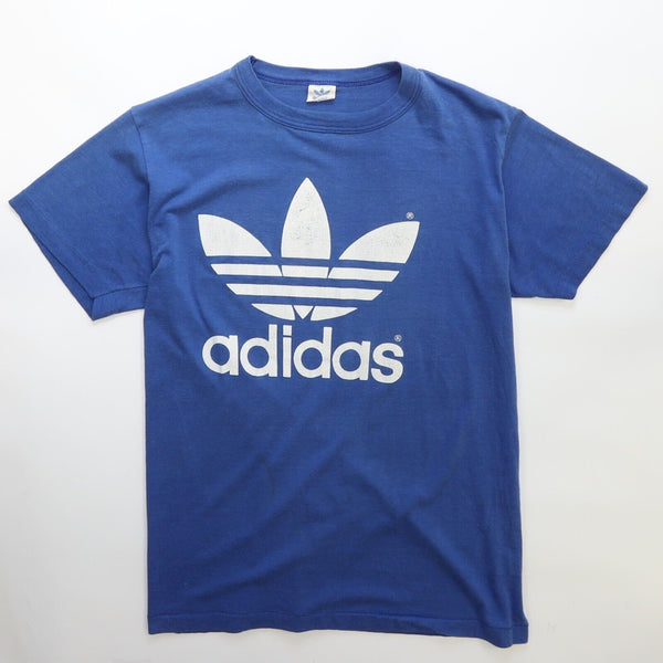 RARE VTG 70s 80s Adidas Double Sided Trefoil Logo Single