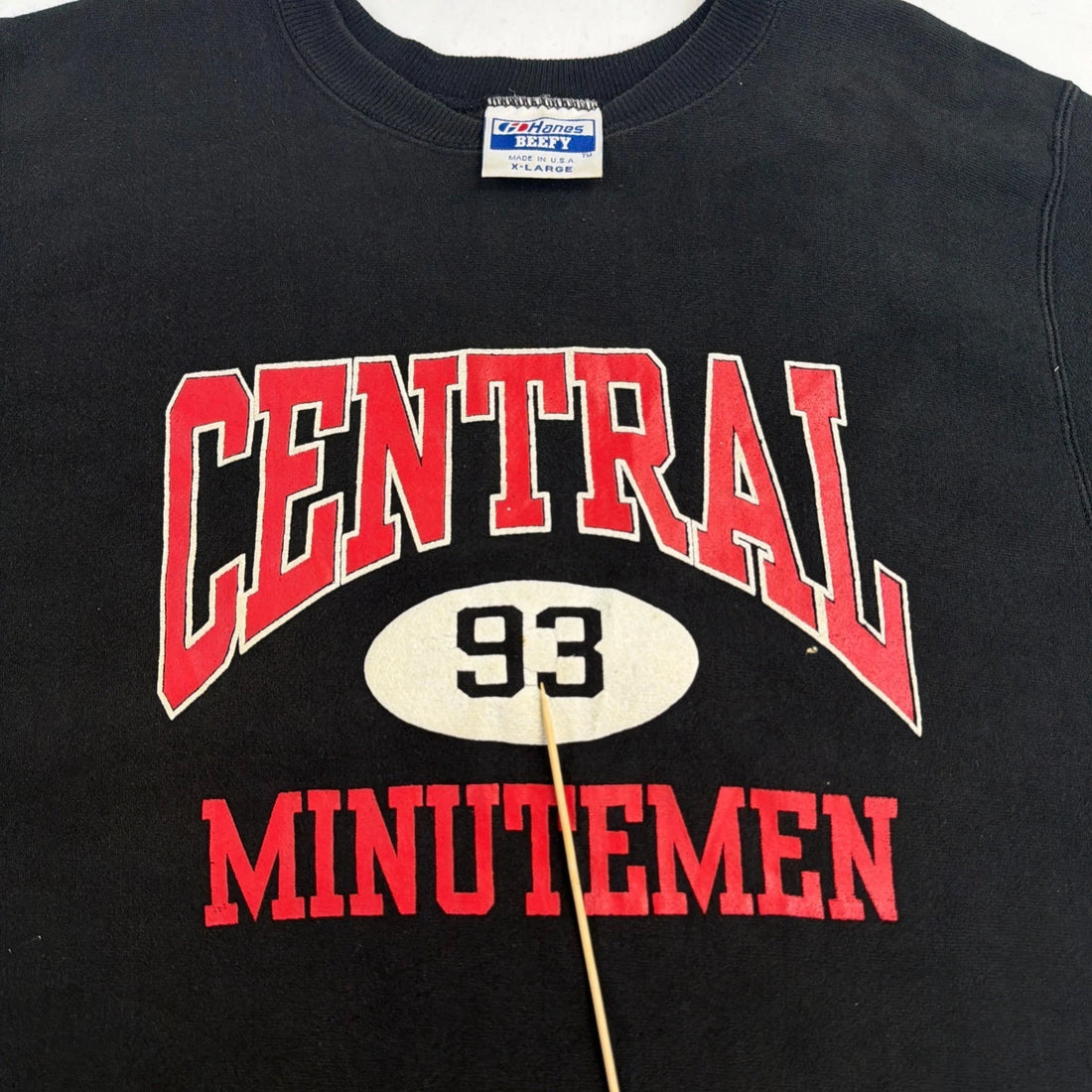 Vintage Central Minutemen Crewneck Sweatshirt Size XL 90s