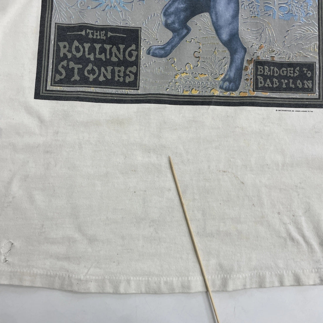 Vintage The Rolling Stones Bridges To Babylon T-Shirt Size XL Distressed 90s