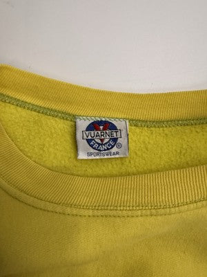 Vintage Vuarnet France Crewneck Sweatshirt Size Medium Yellow