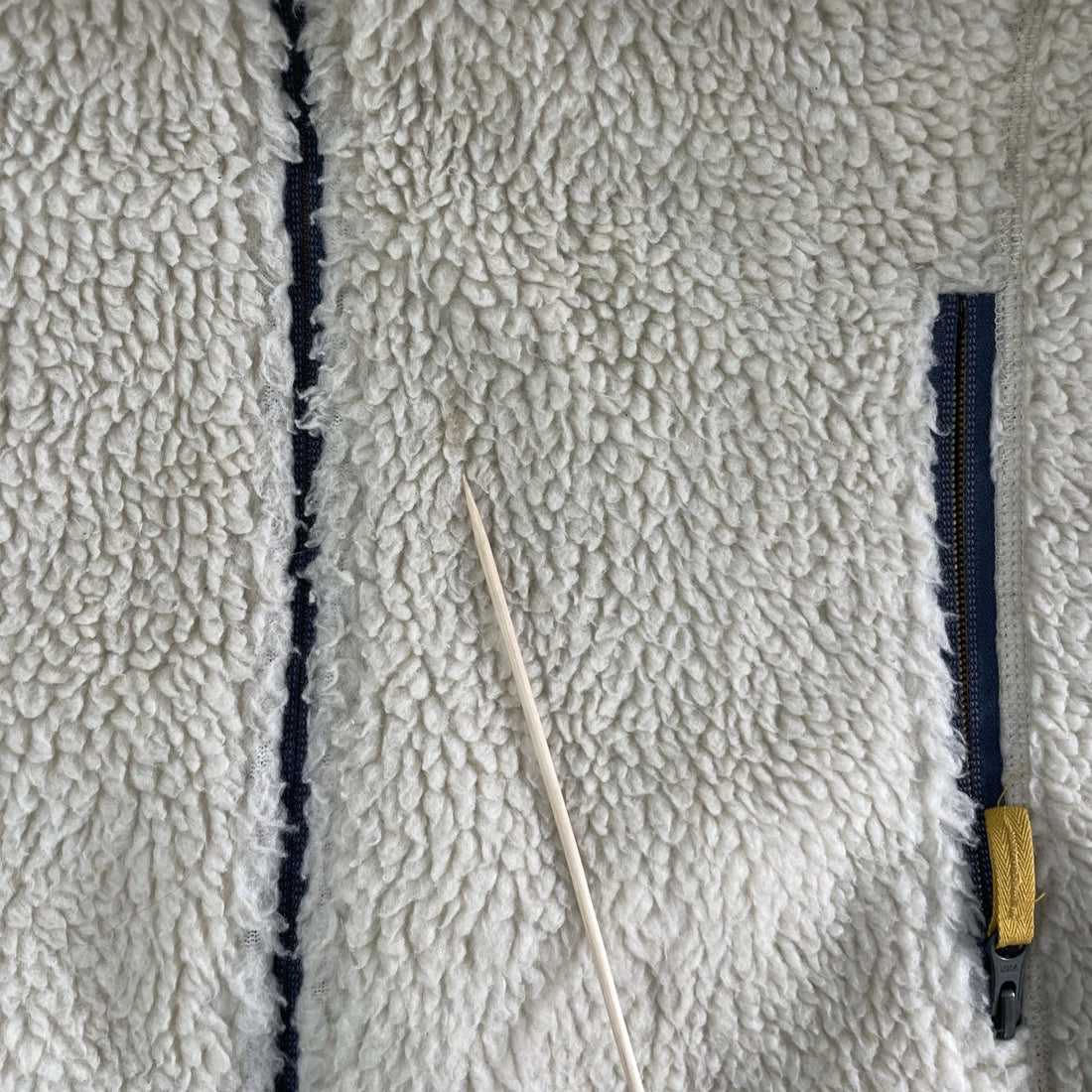 L.L. Bean Deep Pile Fleece Jacket Size Medium Oatmeal