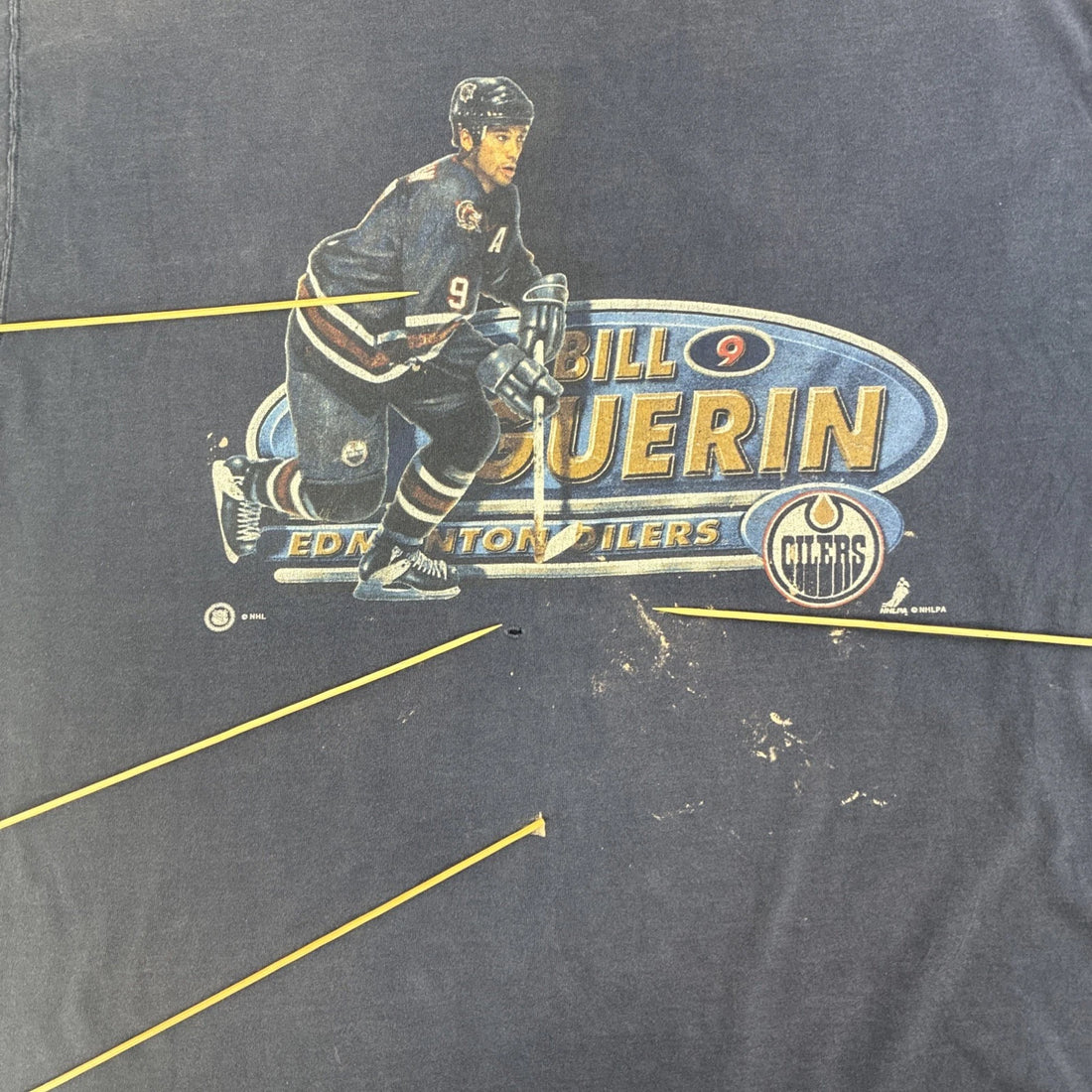 Vintage Bill Guerin Edmonton Oilers Pro Player T-Shirt Size XL NHL