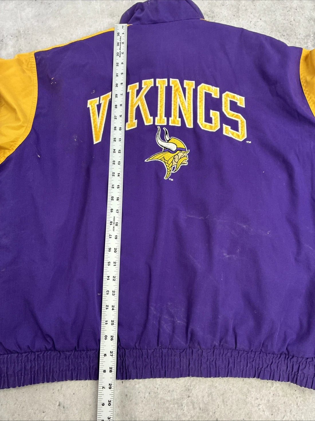 Vintage Minnesota Vikings Logo 7 Puffer Jacket Size XL NFL