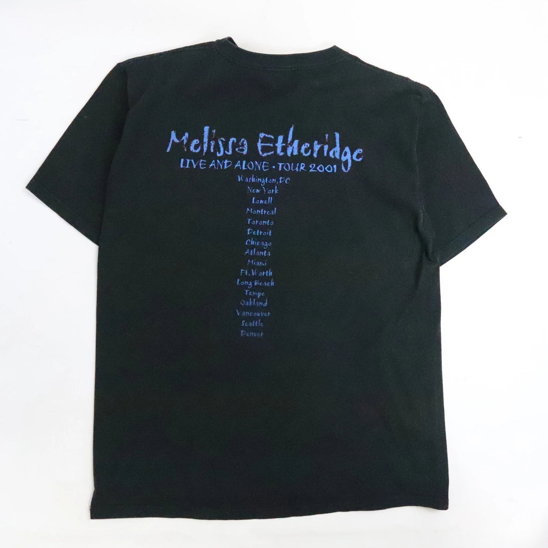 Vintage Melissa Etheridge Live And Alone Tour T-Shirt Size XL 2001