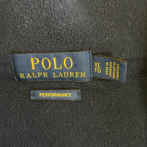 Polo Ralph Lauren 1/4 Zip Fleece Jacket Size XL Blue