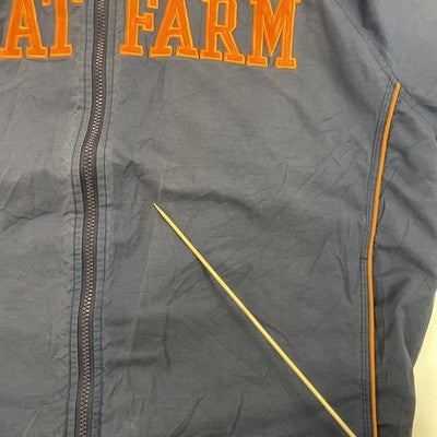 Vintage Phat Farm Bomber Jacket Size XL BLue