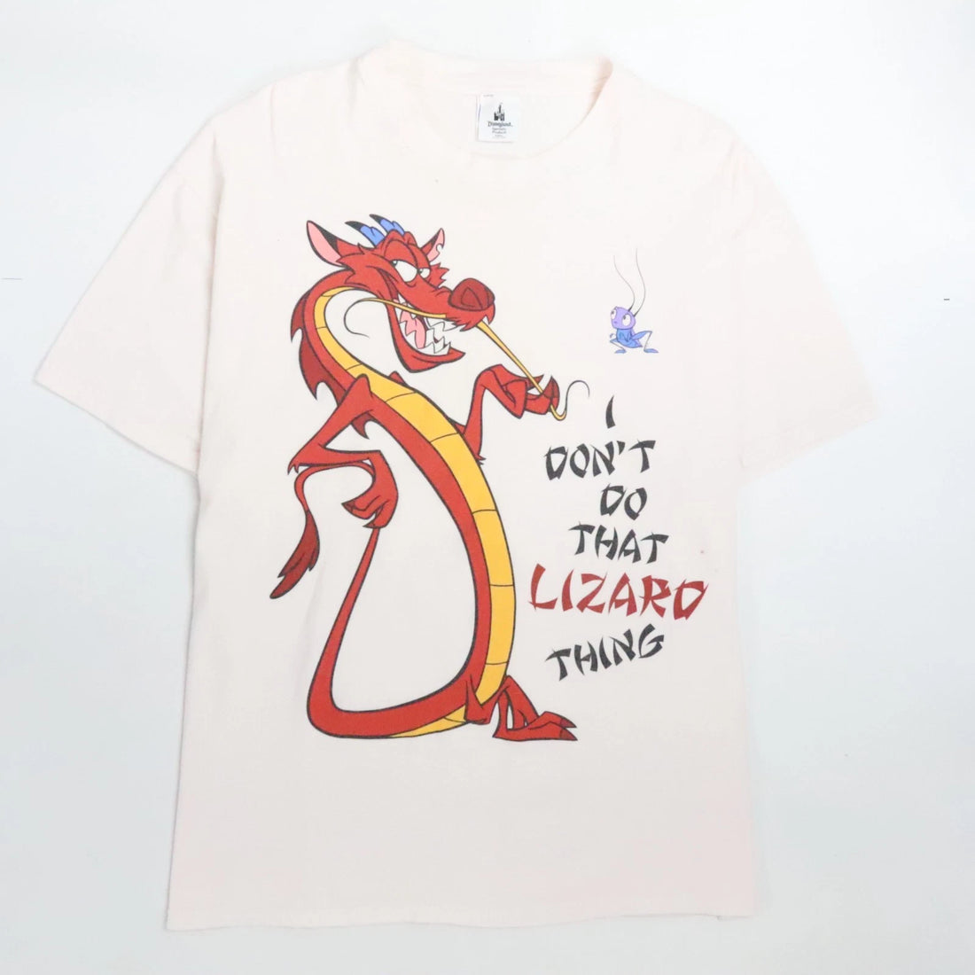 Vintage Mulan Mushu Disney T-Shirt Size XL 1998 90s