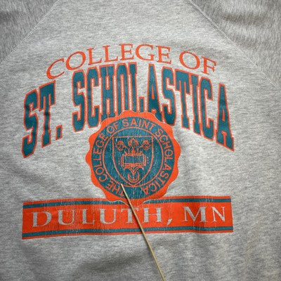 Vintage College Of St Scholastica Duluth Crest Crewneck Sweatshirt Size 2XL