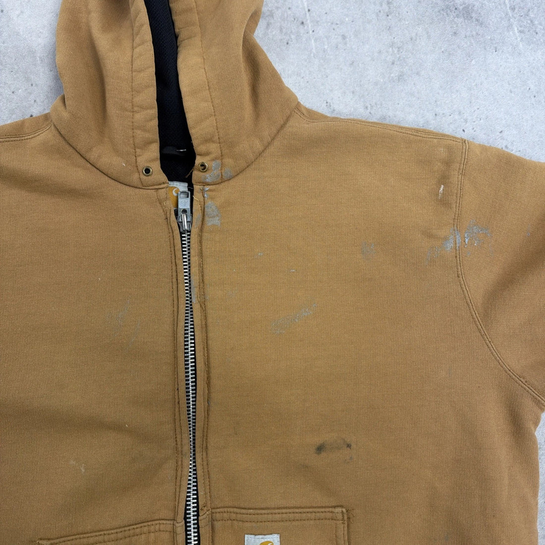 Vintage Carhartt Thermal Lined Sweatshirt Hoodie Size Large