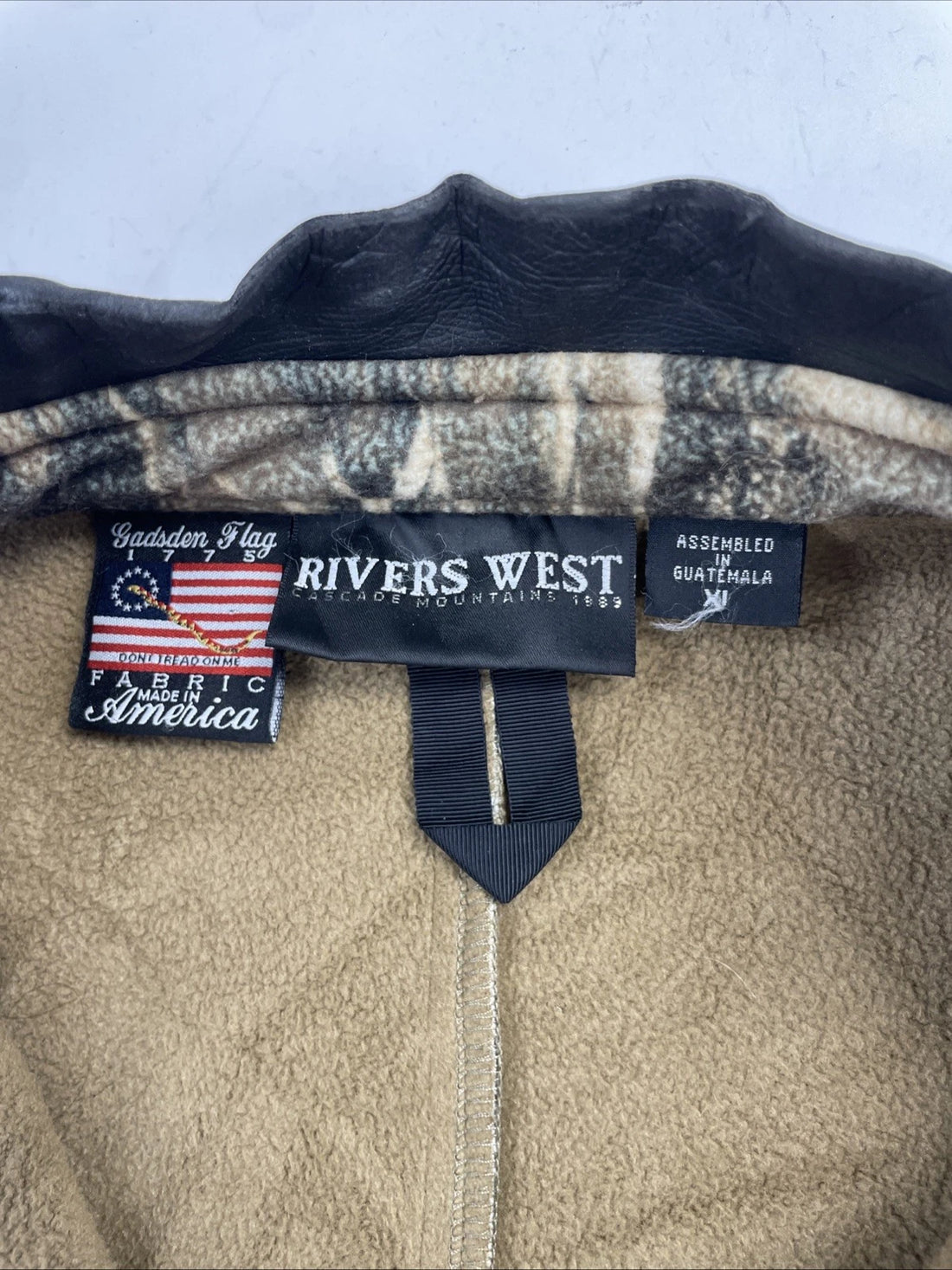 Rivers West Camo Fleece Jacket Size XL