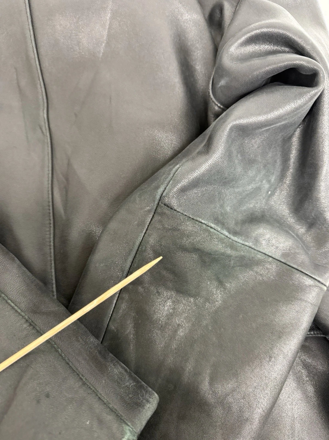 Wilsons Leather Coat Jacket Size Large Black