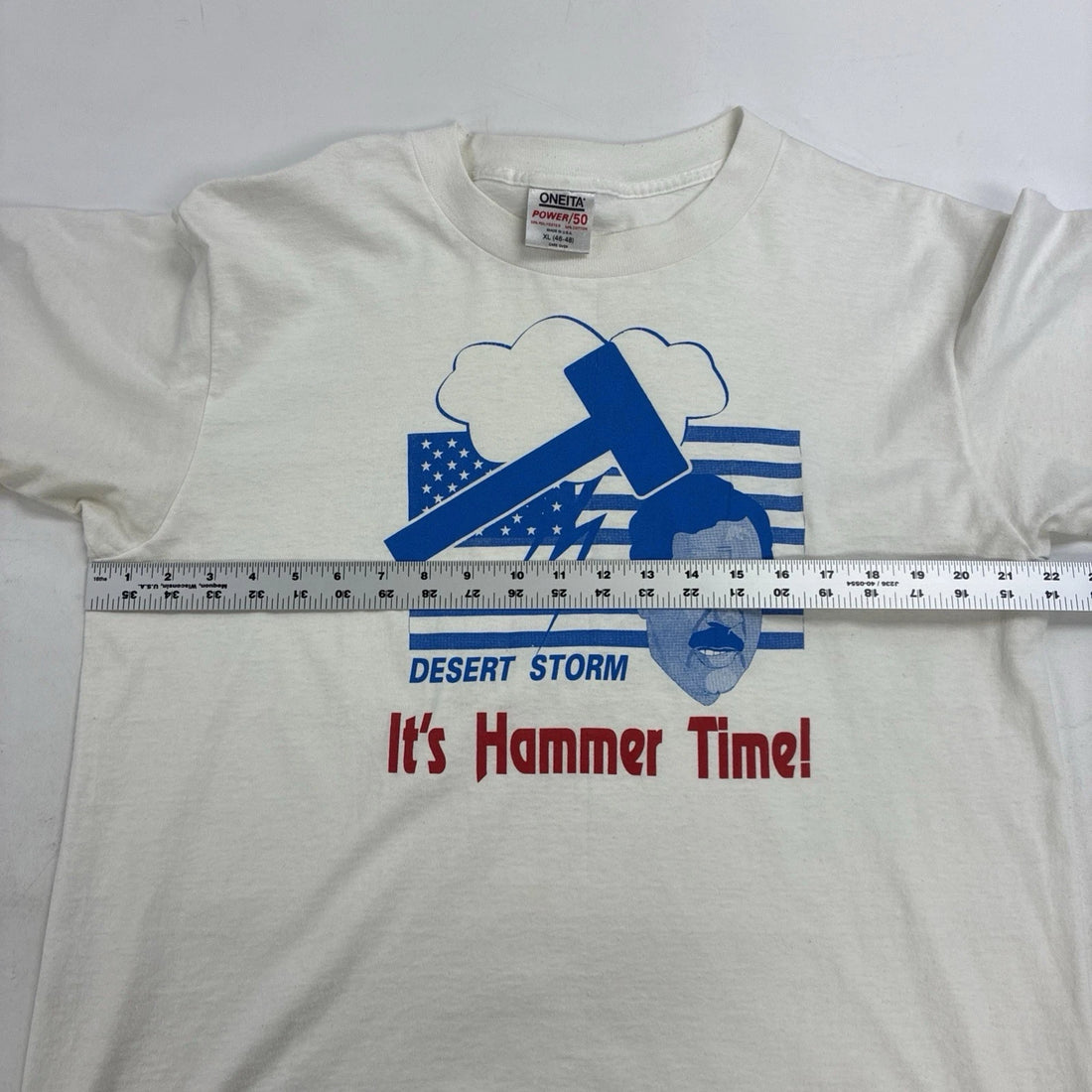 Vintage Saddam Hussein Desert Storm It's Hammer Time T-Shirt XL