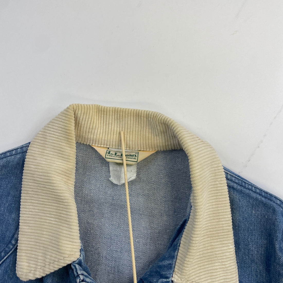 Vintage L.L. Bean Denim Barn Coat Chore Work Jacket Size Medium
