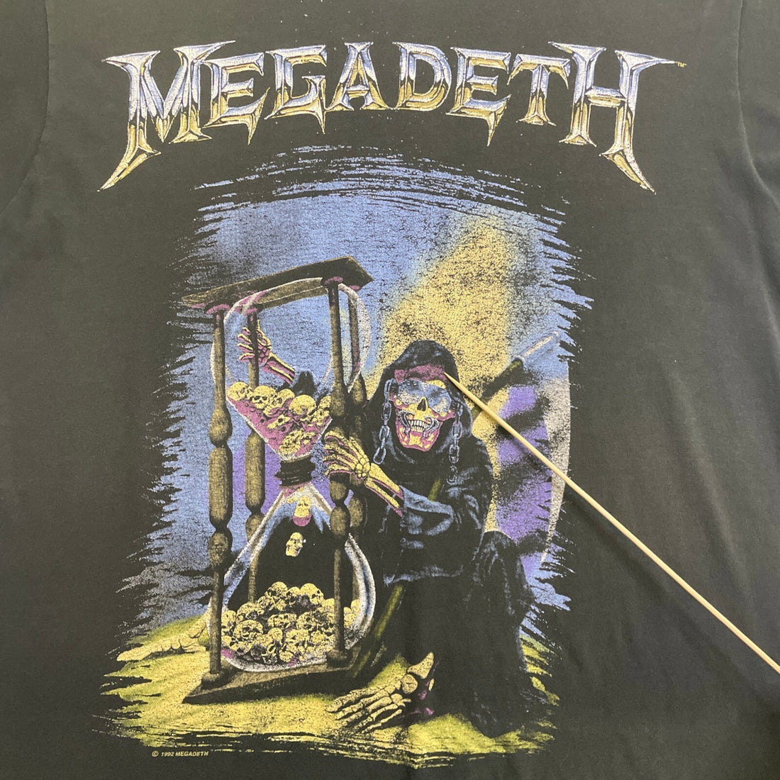 Vintage Megadeth Countdown To Extinction Tour T-Shirt XL Grim Reaper 1992 90s