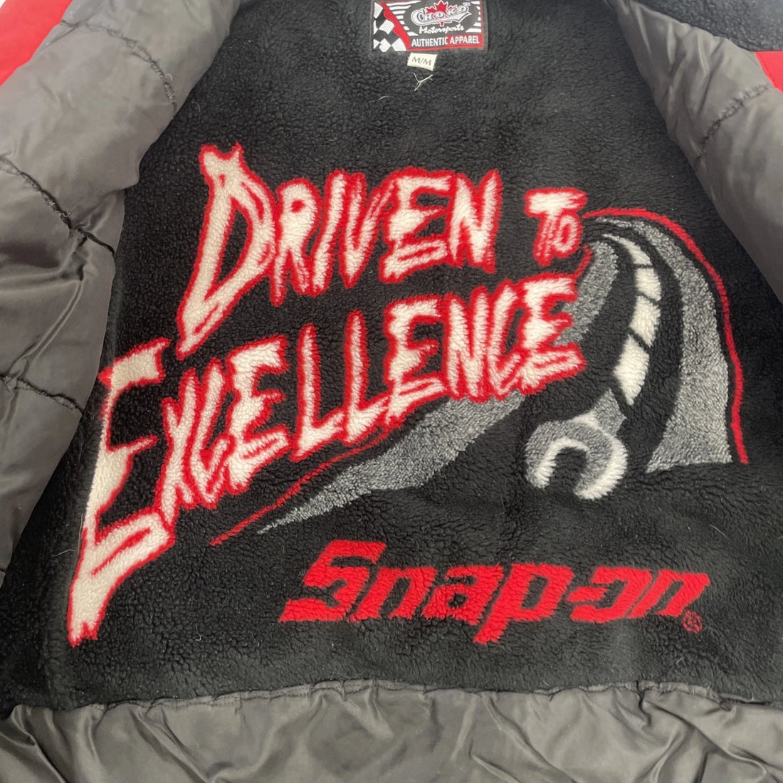 Vintage Snap-On Racing Jacket Size Medium Driven To Excellence