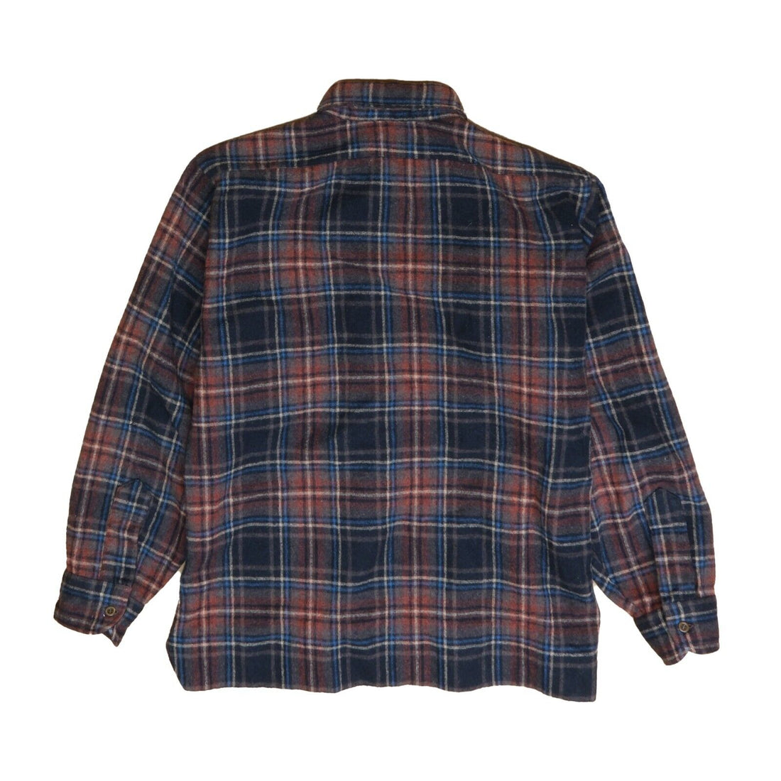 Vintage Pendleton Wool Button Up Board Shirt Size Large Brown Plaid