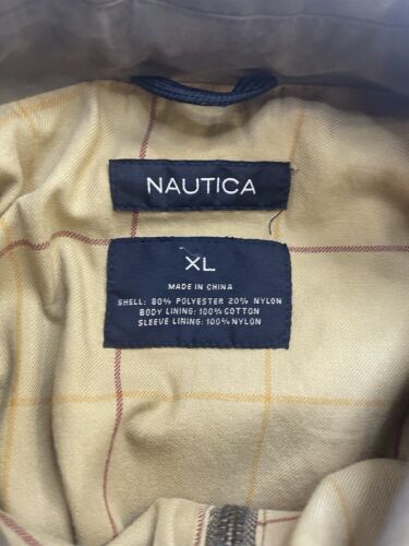 Nautica Harrington Bomber Jacket Size XL Brown