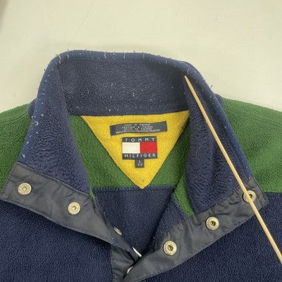 Vintage Tommy Hilfiger Fleece Jacket Size Large Striped