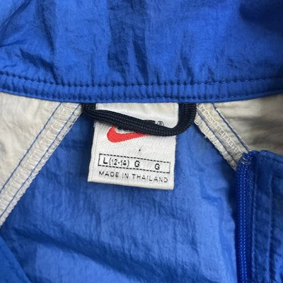 Vintage Nike Windbreaker Light Jacket Womens Size Large Blue