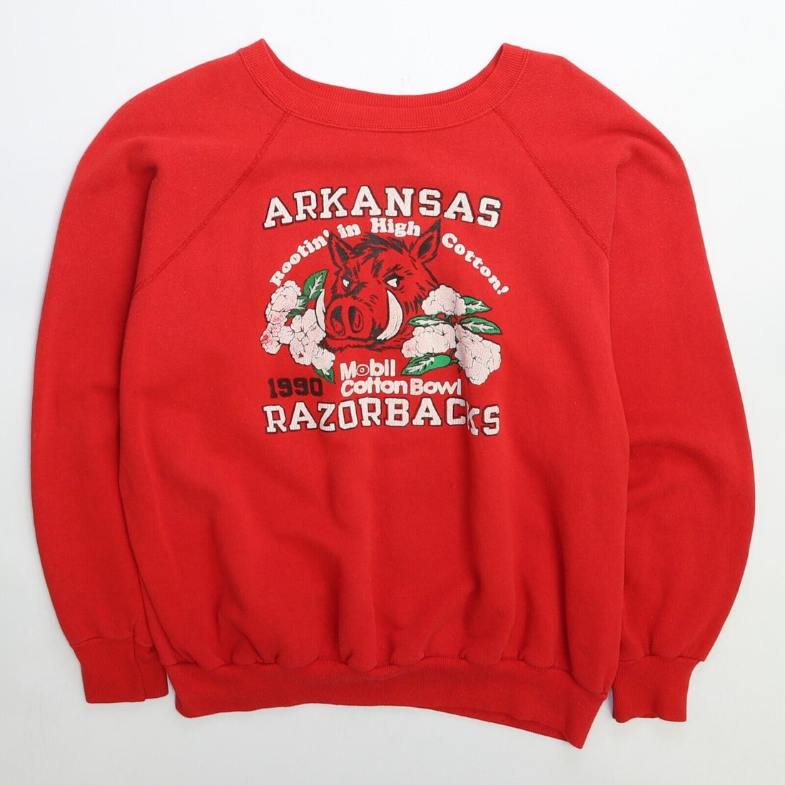 Vintage Arkansas Razorbacks Cotton Bowl Crewneck Sweatshirt XL 1990 90s NCAA