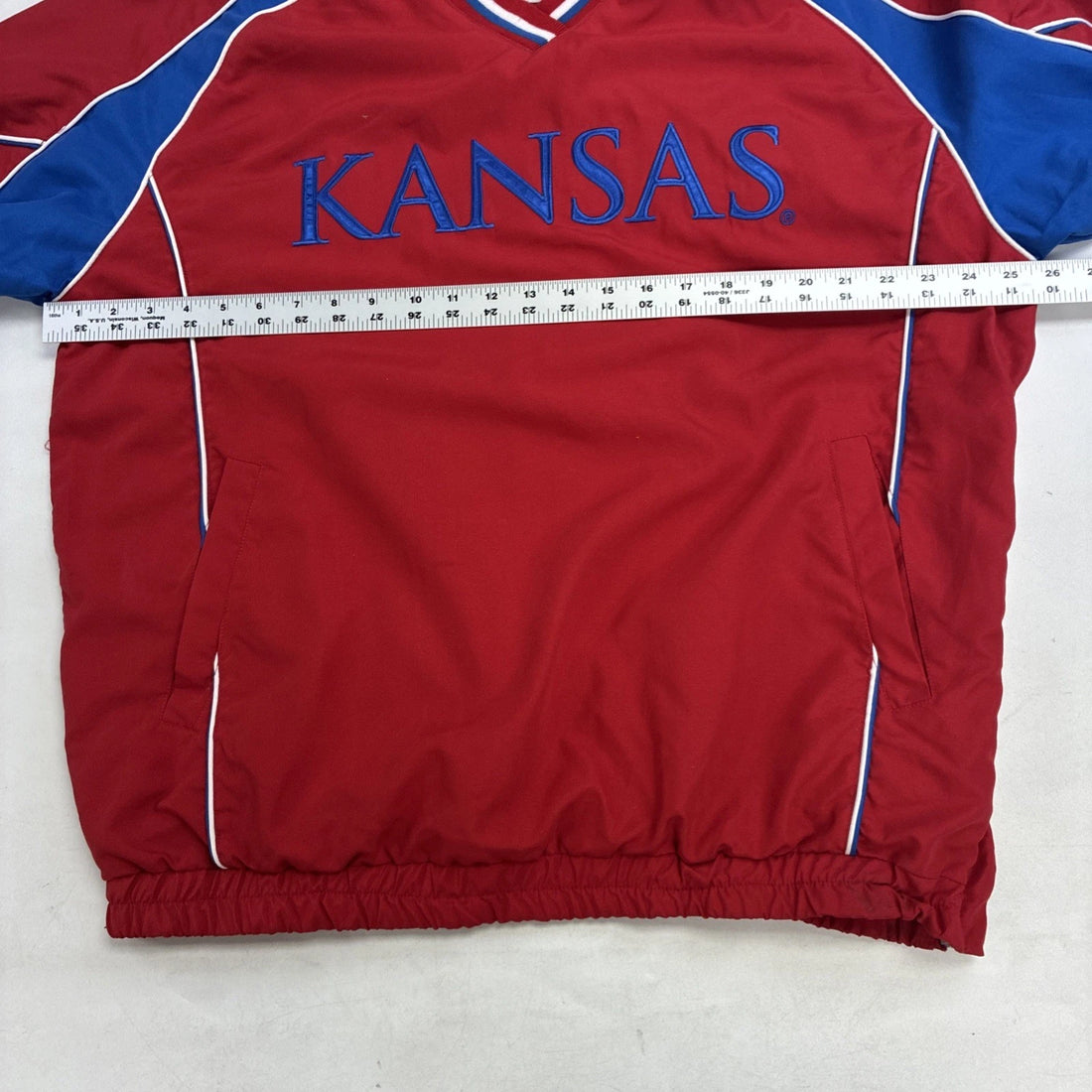 Kansas Jayhawks Pullover Light Jacket Size Large NCAA