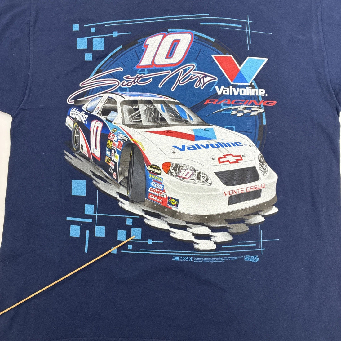 Vintage Scott Riggs Valvoline Racing T-Shirt Size XL NASCAR