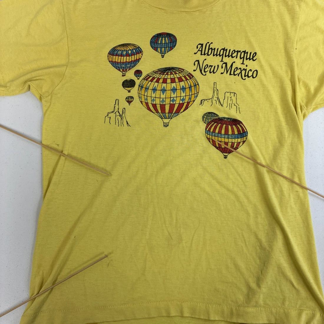 Vintage Albuquerque New Mexico Air Balloons T-Shirt Size Large 80s