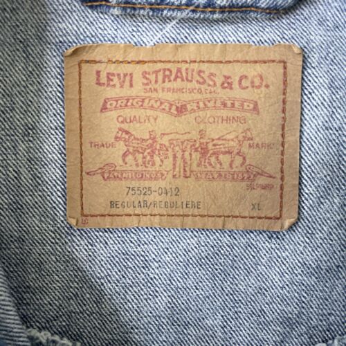 Vintage Levi's Denim Trucker Jacket Size XL 75525-0412