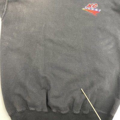Vintage Polaris Racing XS Snowmobile Crewneck Sweatshirt Size Medium Black