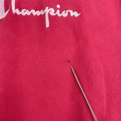 Vintage Champion Reverse Weave Spell Out Crewneck Sweatshirt Size XL Pink 90s