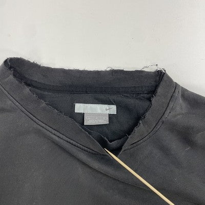 Vintage Nike Crewneck Sweatshirt Size Large Black Embroidered Swoosh