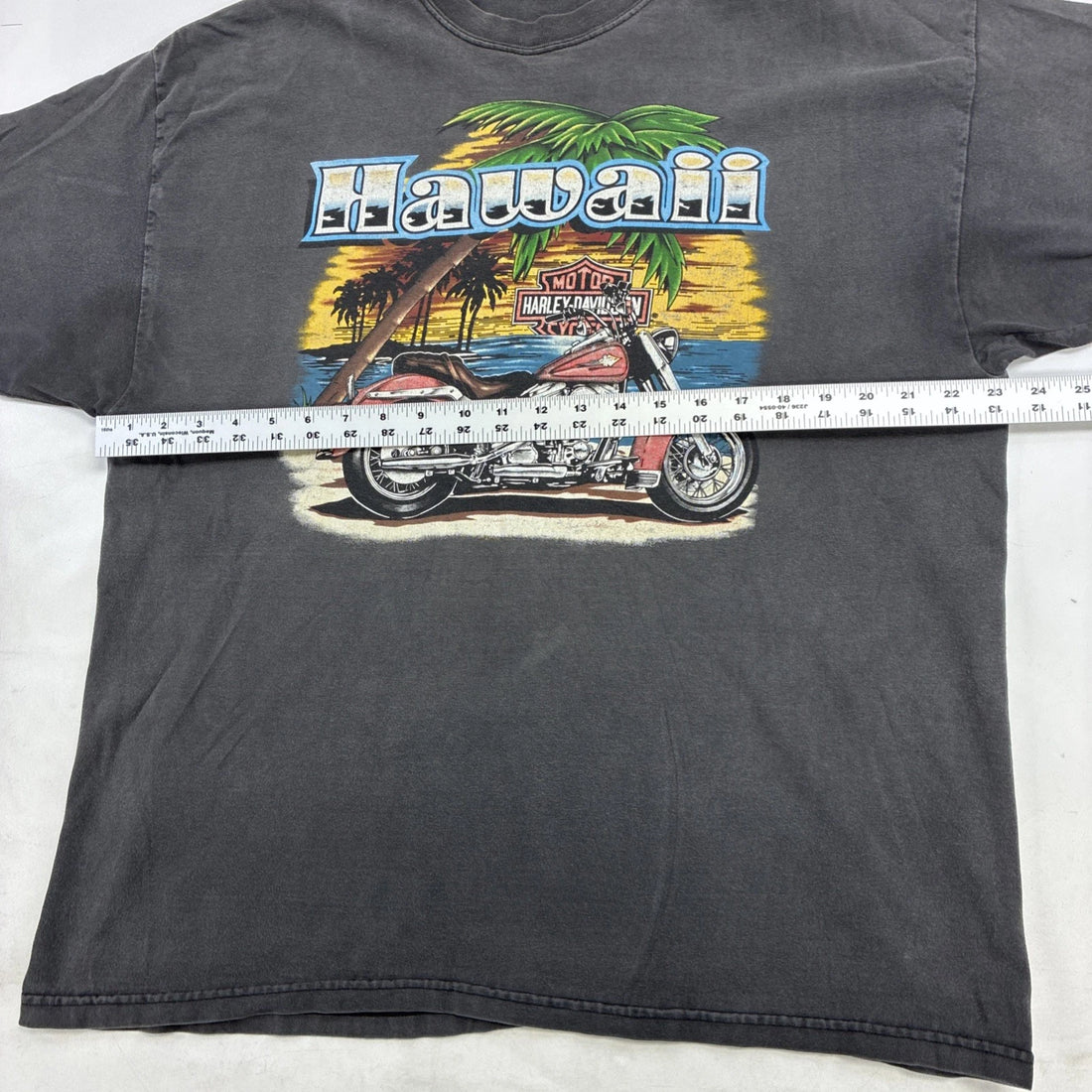 Vintage Harley Davidson Motorcycles Hawaii T-Shirt Size XL Double