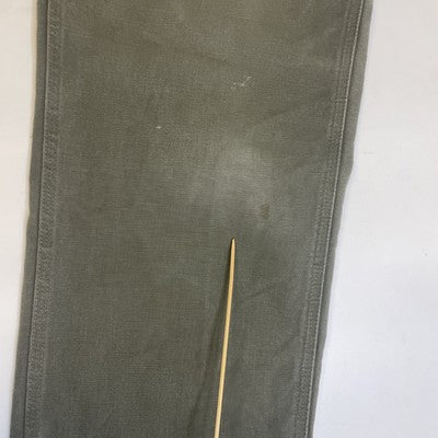 Carhartt Canvas Carpenter Work Pants Size 32 X 34 Green