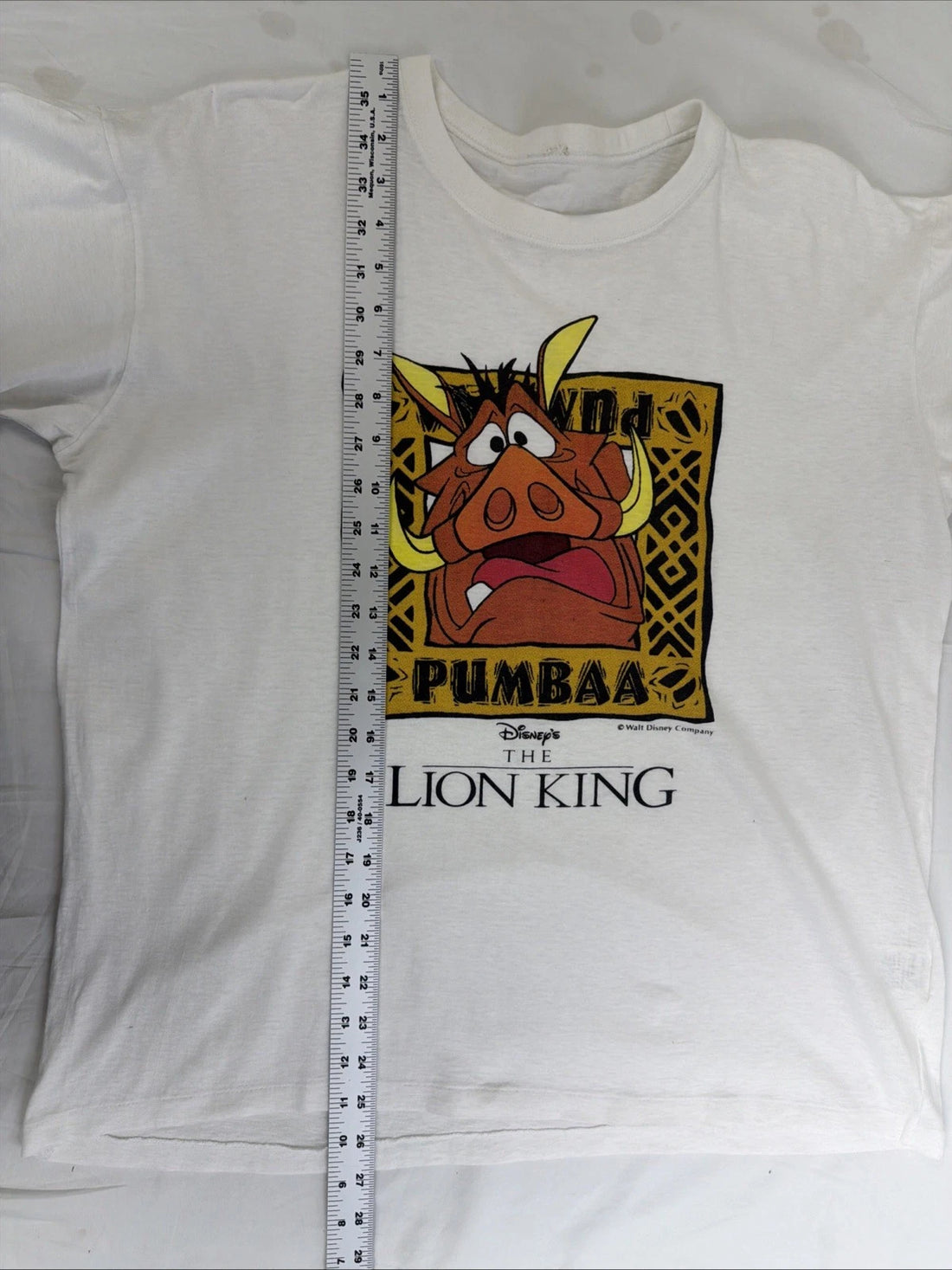 Vintage The Lion King Pumbaa Disney T-Shirt Size Large