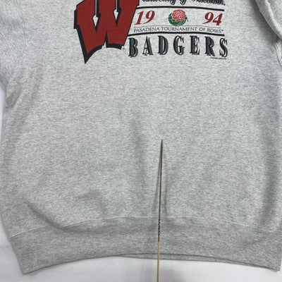 Vintage Wisconsin Badgers Pasadena Tournament Roses Sweatshirt 2XL 1994 90s NCAA