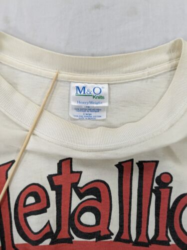 Vintage Metallica Club Em All T-Shirt Size XL White Band Tee 2003