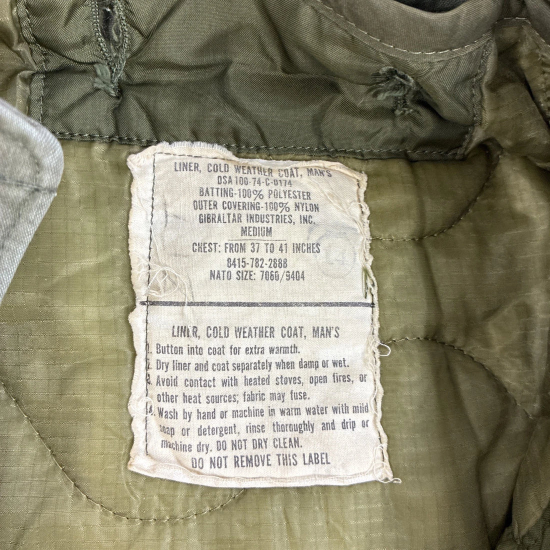 Vintage USAF OG 107 Military Field Coat Jacket Size Medium