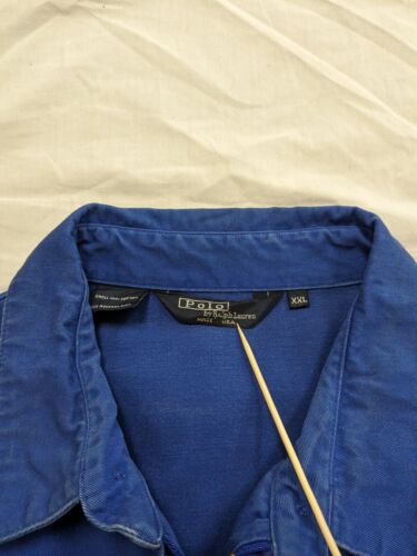Vintage Polo Ralph Lauren Harrington Jacket Size 2XL Blue Embroidered