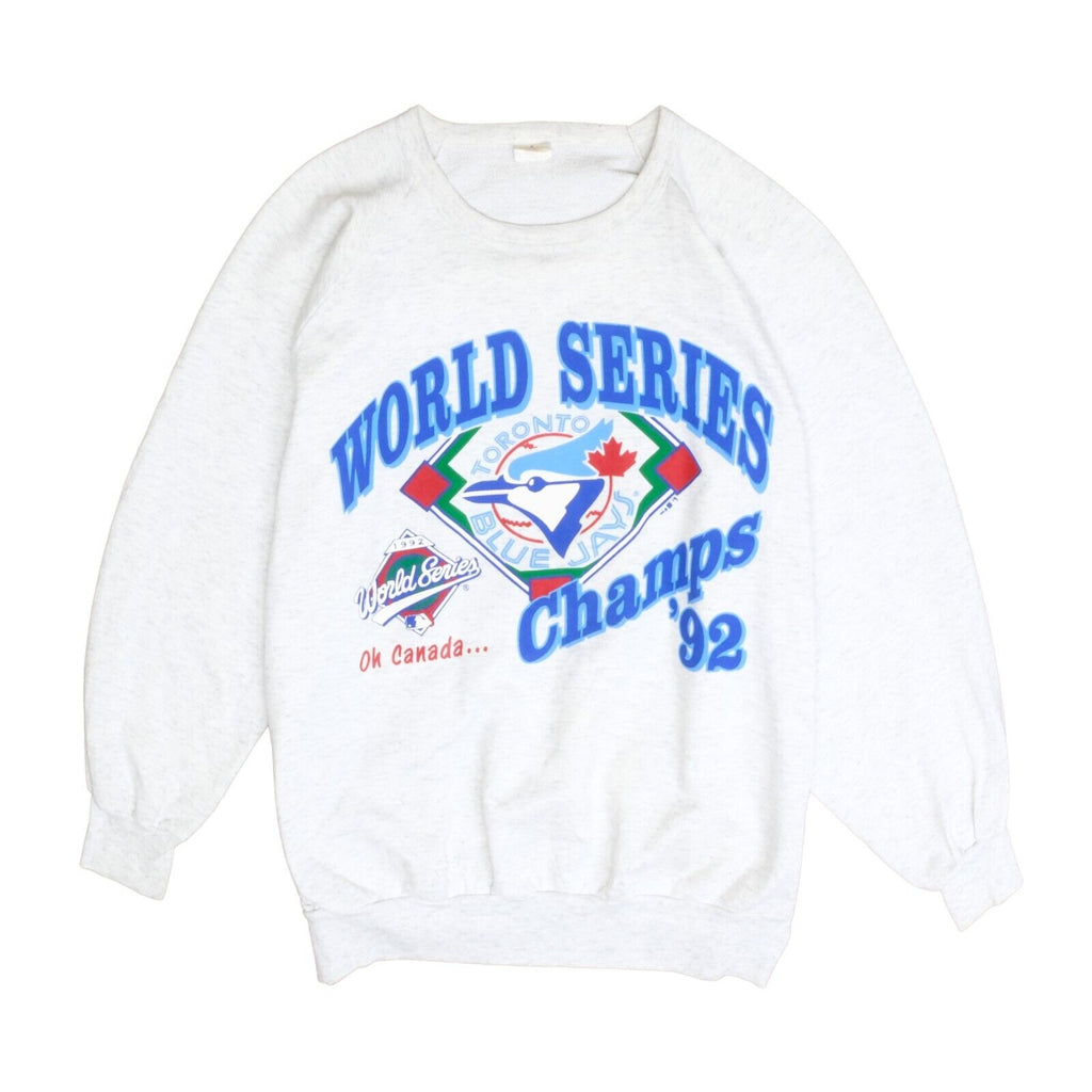 Vintage Toronto Blue Jays World Series Champions Size XL Gray 1992 90s –  Throwback Vault