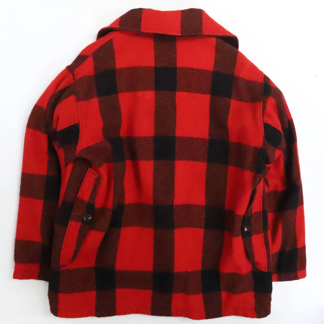 Vintage Woolrich Wool Mackinaw Hunting Coat Jacket Size 48 Buffalo Plaid